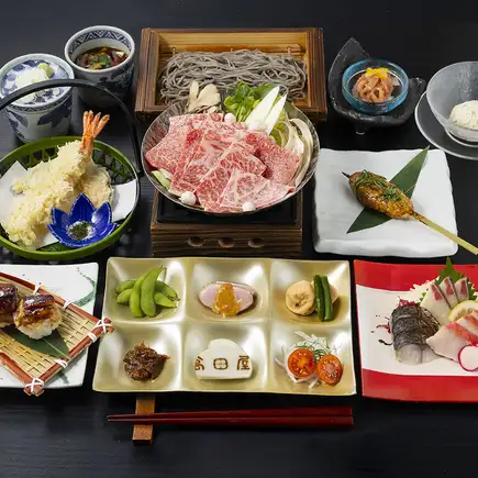 高田屋贅沢三昧コース10,480円(税込) 【2H飲み放題付き】