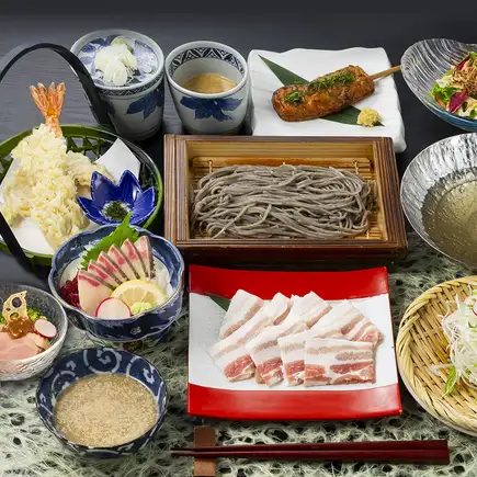 個別盛り 和豚もちぶたのしゃぶしゃぶコース4480円(税込み)※お料理のみ