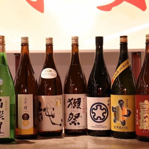 Carefully selected sake