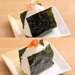 Various types of rice balls