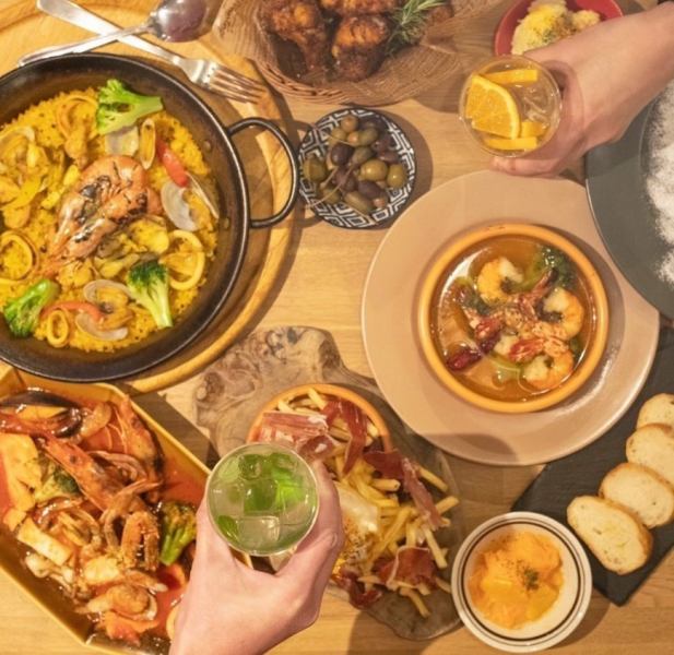 [Many menus popular among women★] Find your favorite ♪ ≪20 types of popular paella≫ Perfect for lunch parties◎