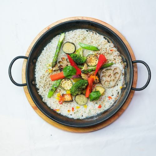 [Cream] Cream paella with seasonal vegetables (2 servings)