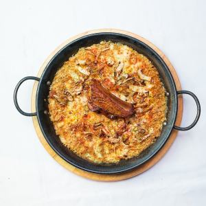 [Cheese Curry] Iberico pork cheese curry paella (2 servings)