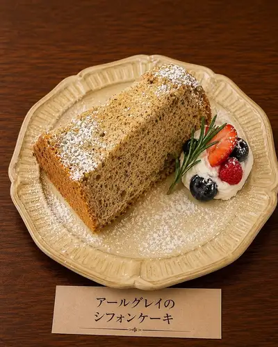アールグレイのシフォンケーキ