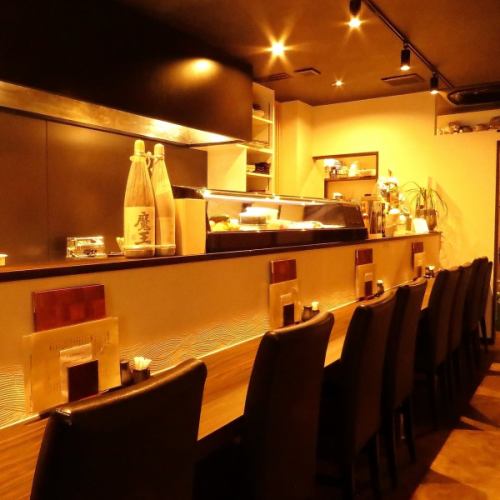 居心地の良いカウンター席です。