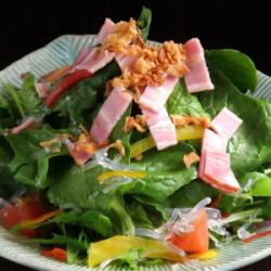 ベーコンとほうれん草サラダ/シーザーサラダ