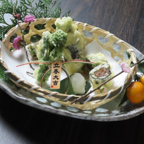 桜鯛の梅紫蘇揚げ