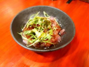 日式鮪魚碎生牛肉片