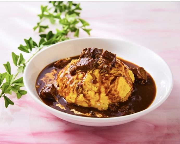 ごろっと牛肉オムライス