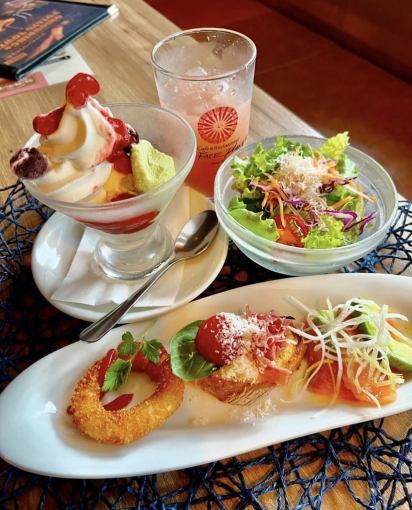 前菜3種盛り付きリッチランチ★全4品1969円(税込)～ ※スープ&ドリンクバー付