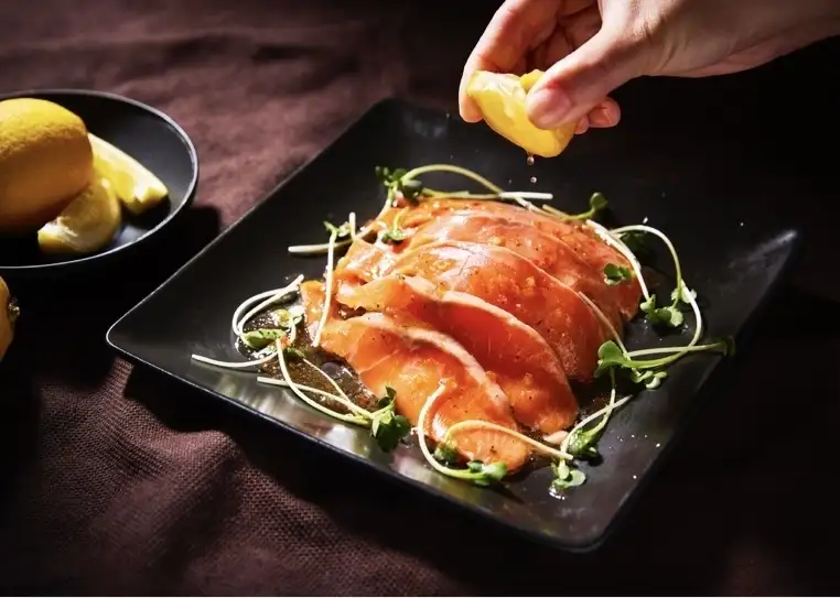 三文魚生牛肉片