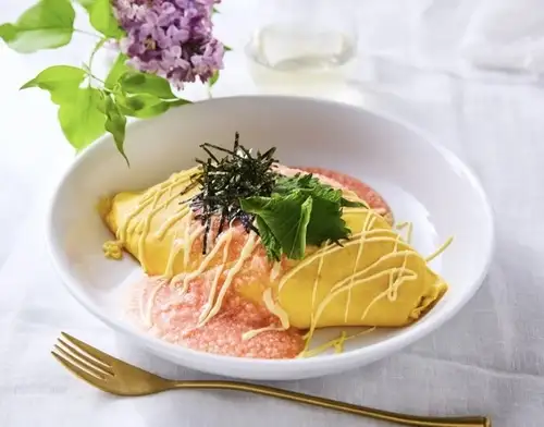 明太子和磨碎山藥煎蛋飯