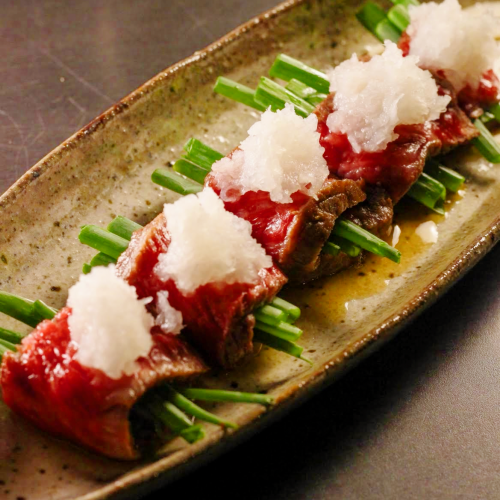 黒毛和牛の藁たたき