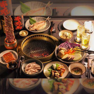 炭火焼きと藁焼きを楽しむ贅沢コース”3時間飲み放題付/7,200円/歓迎会プラン”