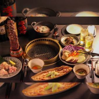 鶏・豚・牛・マトン・鹿ー五種の肉を一度に味わう、希少食べ比べ”2時間飲放題/6,900円/歓迎会”