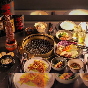 ”炭火*藁焼き 魚介と肉の特別コース”3時間飲み放題付/8,200円/歓迎会プラン