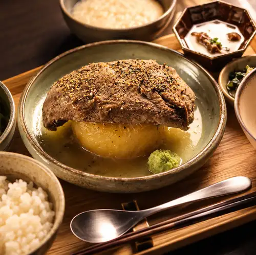 入口即化的白煮牛舌套餐（慢炖5小时）