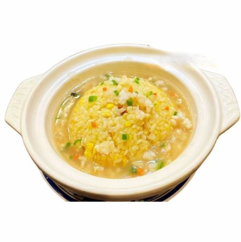 海鮮餡かけチャーハン