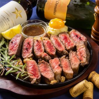 【豪華絢爛】和牛イチボステーキ他贅沢肉料理を堪能！全10品120分飲み放題付き6000円（税込）