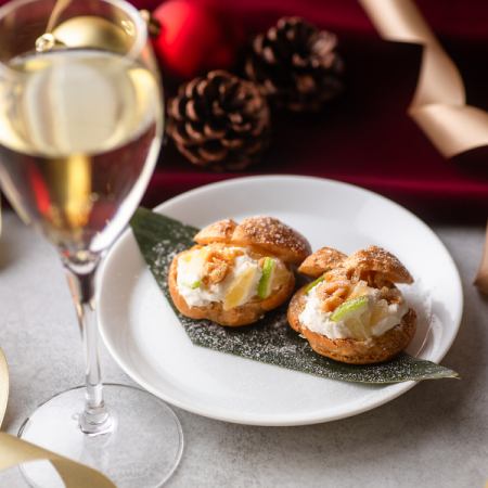 【Xmasランチ2025】乾杯スパークリング付!至福のクリスマスランチコース