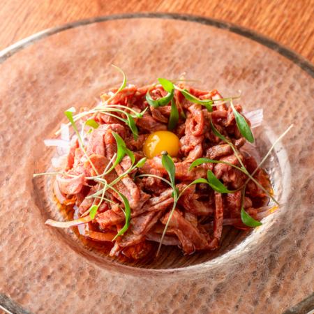 韓国風牛ミスジユッケ