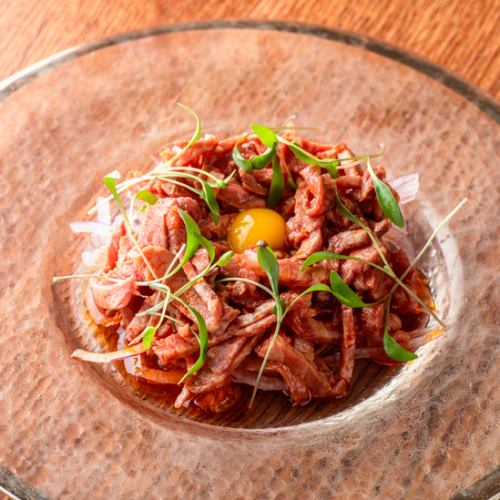 韓国風牛ミスジユッケ