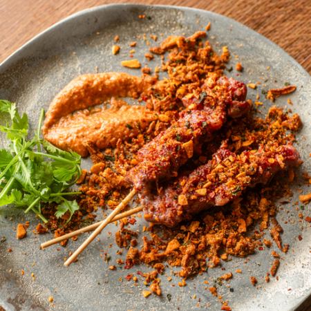 ラム肉の串焼き～サテ～