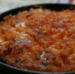 Kimchi cheese pancake