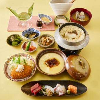 うまいさかな　魚美釜飯コース　『伊予』（いよ）　4,000円(税込）
