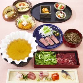 牛肉荞麦火锅套餐“伊势”6,000日元（含税）