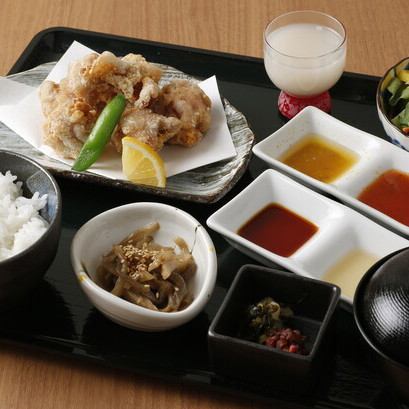 大山鶏の発酵唐揚げ御膳