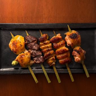 Torigokoro's Premium Grilled Chicken/Yakitori Course: 65 All-You-Can-Eat Dishes (3-Hour All-You-Can-Drink for 3,500 Yen)