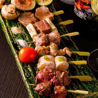【2H飲み放題付】唐揚げ&ポテト等4品食べ放題|3500円|焼き鳥10本付|『楓-kaede-コース』