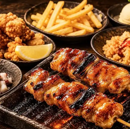 【お手軽食べ放題&半個室】揚げ鶏&フレンチフライ食べ放題 全8品+《最大2.5時間飲み放題》2480円
