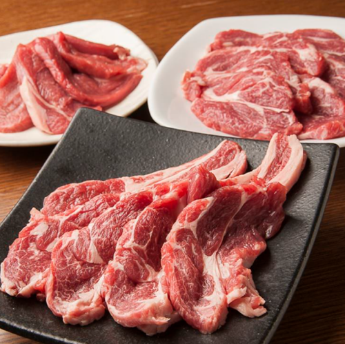 豊富なラム肉のメニュー