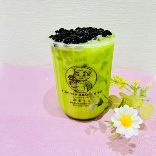 7 バニラ風味パンダンタピオカミルクティ