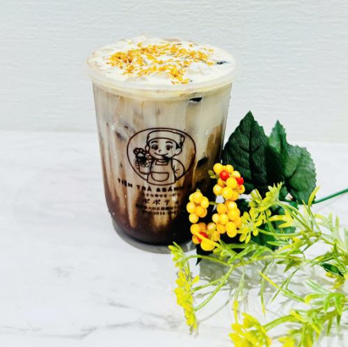 14 焼きココナッツエッグクリームチョコレートタピオカミルクティ