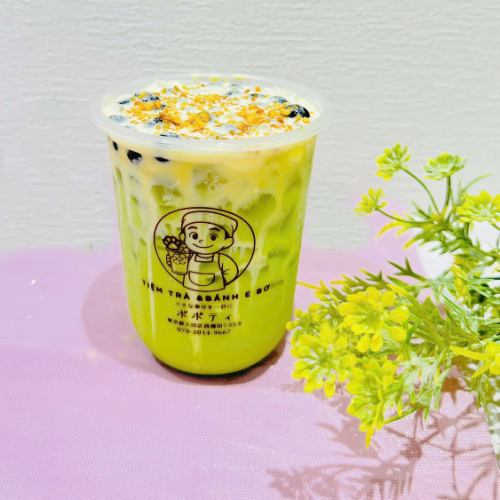 15 焼きココナッツエッグクリーム抹茶タピオカミルクティ