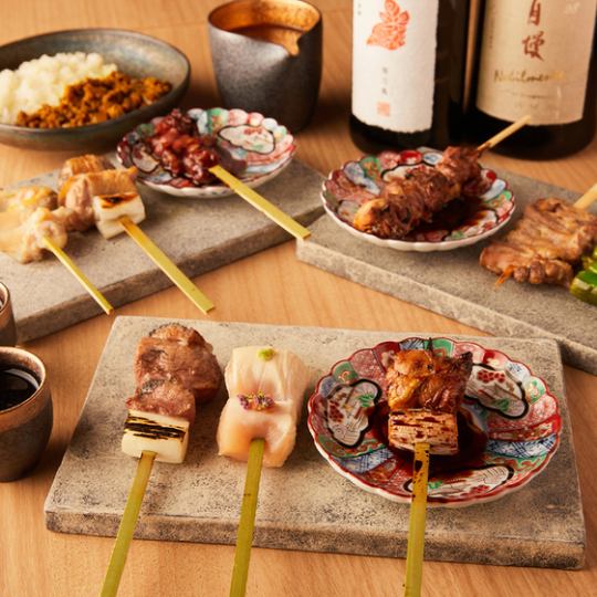 僅限晚餐：享用炭烤烤雞肉串等特色菜餚的“Iza Wa套餐”【紀念日/生日/商務晚宴】