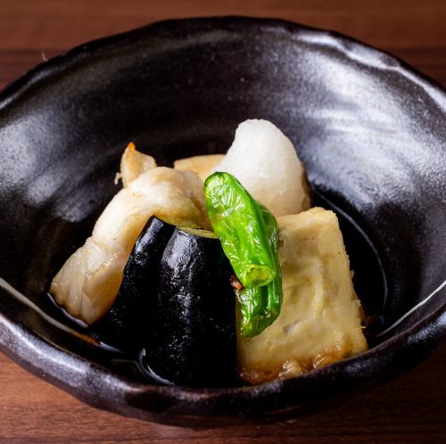 흰살 생선과 두부 튀김 국물