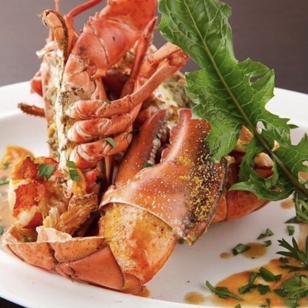 Reservation required! Live lobster (steamed or oven-baked)