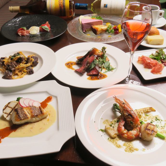 誕生日や記念日に】ディナーアニバーサリーコース◇乾杯ドリンク