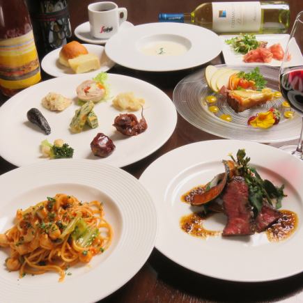 점심 요리사 코스 5,280엔(부가세 포함)