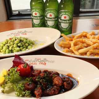 "Easy Appetizer Plan" Available Monday to Thursday only! Easy appetizer plan with 90 minutes of all-you-can-drink included