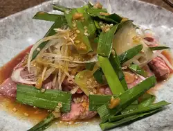 不炒的肝臟和韭菜