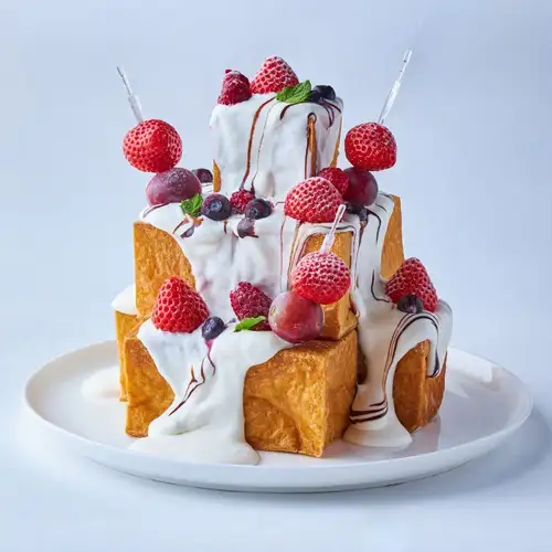 [Anniversary] Why not celebrate with a honey toast featuring a personalized message?