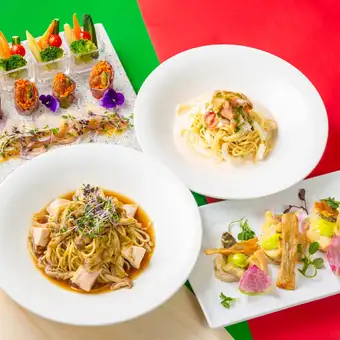 【カジュアルランチ】メインが選べるランチコース全4品＋乾杯酒＆食後の紅茶付き／2時間