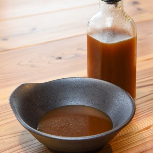 ラム肉を自家製生ダレで◎