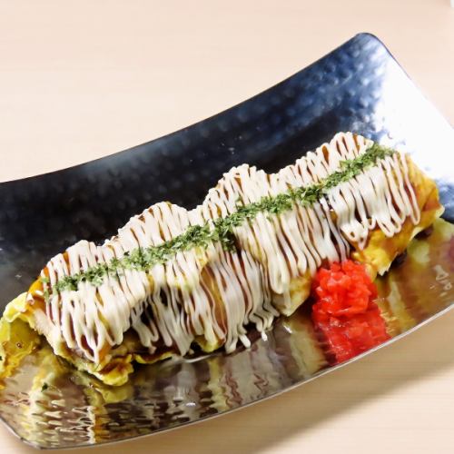 厚切り豚角煮のとん平焼き