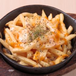 誘人的芝士薯條